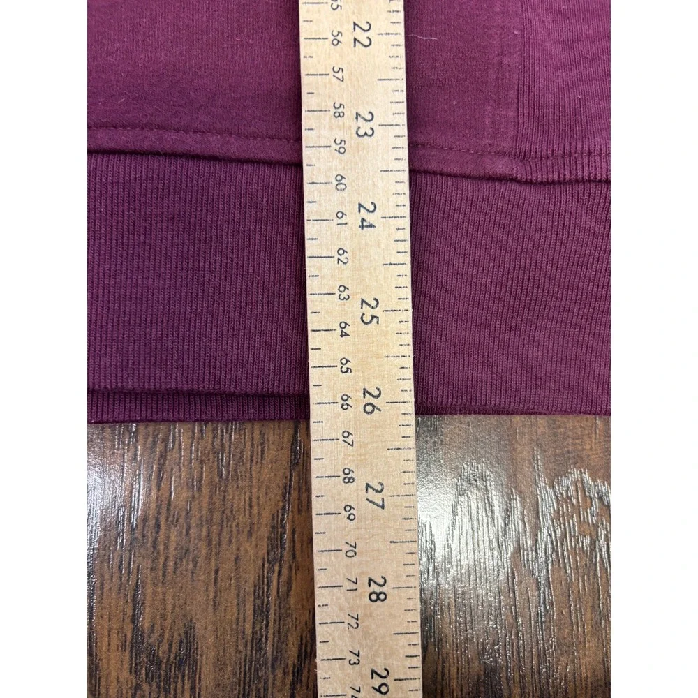 Banana Republic Sweatshirt Medium Maroon Crew Neck Pullover Cotton Raglan Mens